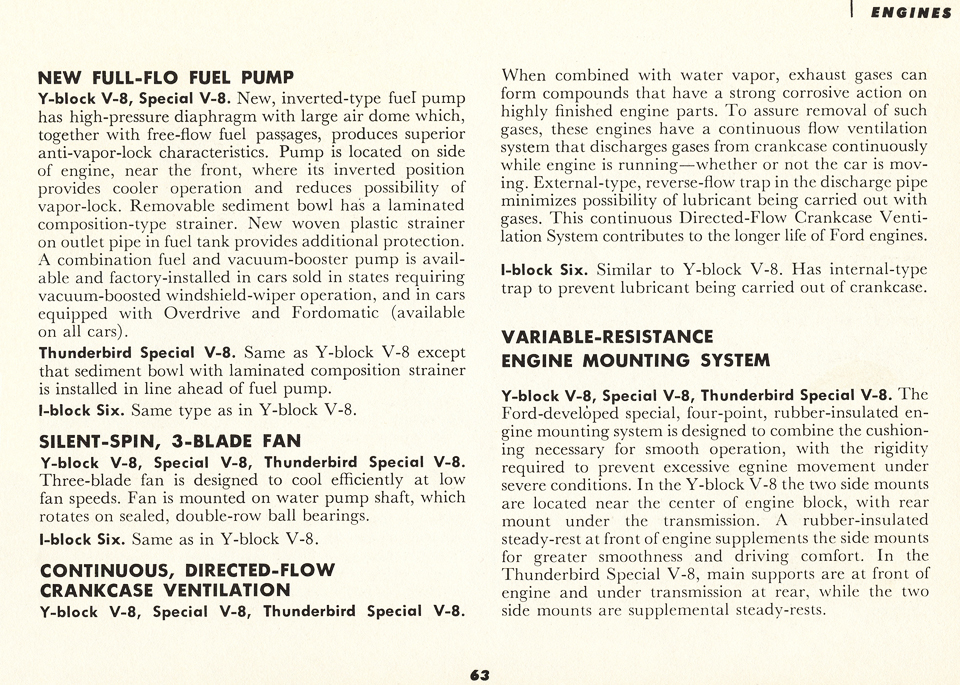 All the Facts About the 1955 Ford Page 63