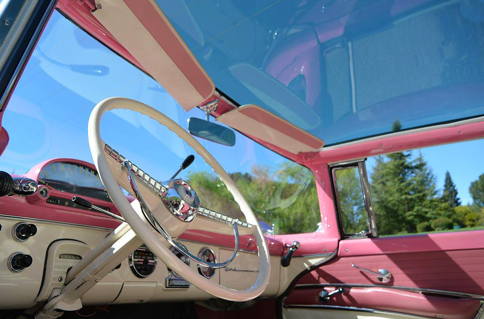 1955 Fairlane Crown Victoria Transparent Top&nbsp; inside view