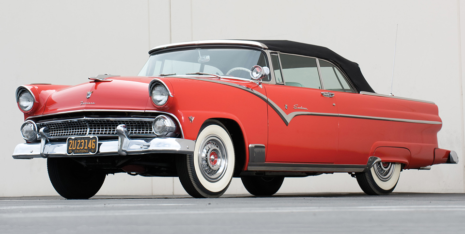 1955 Ford Fairlane Sunliner&nbsp; top up&nbsp; left front