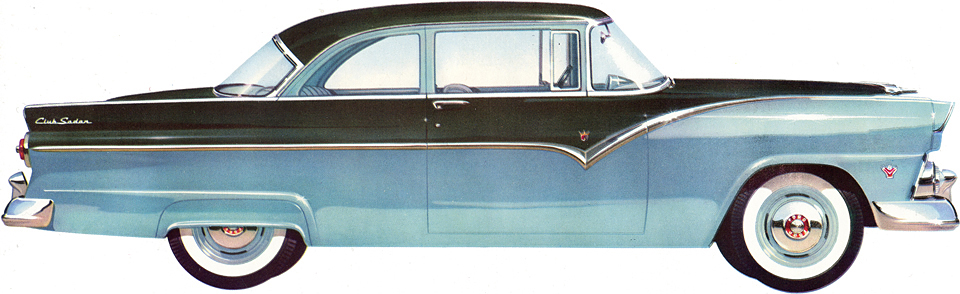 1955 Ford Fairlane Club Sedan&nbsp; illustration