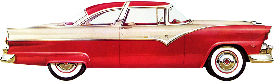 1955 Ford Fairlane Crown Victoria&nbsp; illustration