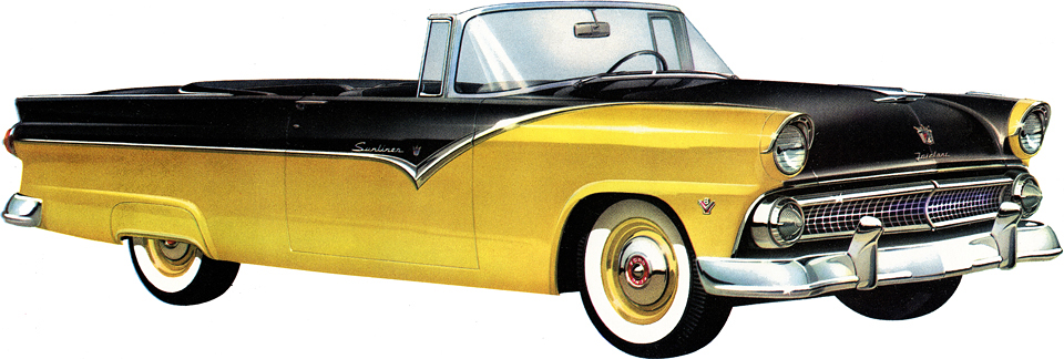 1955 Ford Fairlane Sunliner&nbsp; illustration
