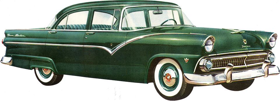 1955 Ford Fairlane Town Sedan&nbsp; illustration